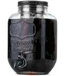 BTaT- Cold Brew Coffee Maker, 1 Gallon, Black, Mason Jar Cold Brew Maker, Cold Brewer Coffee Maker, Cold Brew Mason Jar Coffee Maker, Cold Brew Tea Maker, Iced Coffee Maker, Coffee Cold Brew Maker