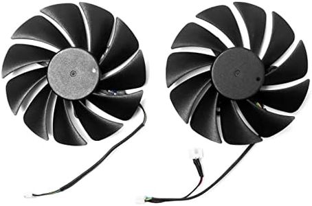 Tarjeta gráfica Ventilador de enfriamiento Tarjeta de video PLA09215B12H Ventilador enfriador Ajuste para Lenovo/Dell RTX 3060 3070 3080 3090 Accesorios (izquierda+derecha)