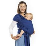 Boba Wrap Baby Carrier - Original Stretchy Infant Sling, Perfect for Newborn Babies and Children up to 35 lbs (Dark Blue Serenity)