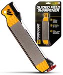 Work Sharp Guided Field Sharpener – WSGFS221 Portable Outdoor Multi Knife and Tool Sharpener – Compact Travel Manual Guided Professional Sharpening Tool for Knives