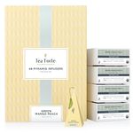 Tea Forté BULK PACK Green Mango Peach Green Tea, 48 Handcrafted Pyramid Tea Infusers