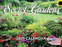 Secret Garden Calendar 2025 Botanical Monthly Wall Calender 12 Month | Made In The USA