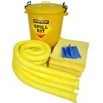 90 Litre Chemical and Universal Plastic Drum Spill Kit - Heavy-Duty Spill Containment for Hazardous and Non-Hazardous Liquids