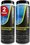 AquaDoc | Spa Chlorine Granules for Hot tub - Spa Sanitizing Granules for Hot Tubs - Recommended Chlorine for spa - Granulated Chlorine for hot tub and spa - Hot Tub Chlorinating Granules - 2 Pack