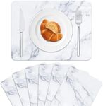 Marble Plastic Placemats Set of 6 M