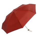 Popy Nano 5Fold Solid Colour Umbrella | World's Largest Small Umbrella | Pocketable size with full 1m+ wide cover when open| 200 g weight | Collection1 (Red)