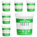 5 Pack of Easy@Home Drug Test Cup for 5 popular drug tests Marijuana (THC),Amphetamine (AMP),Cocaine (COC), Methamphetamine (MET), Opiate (OPI 2000),.#ECDOA-254