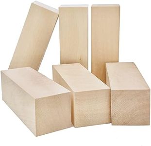 Thiecoc 6 Pcs Basswood Carving Blocks 6x2x2 Inch Basswood for Wood Carving Wood Craft Wood Blocks for Whittling Wood