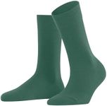 FALKE Women's Sensitive Berlin Socks, Green (Caiman 7998), 8-10.5, 1 Pair