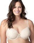 Wonderbra Womens Lightly Lined Full Coverage Bra, PARIS NUDE/PORCELAIN, 38 B US