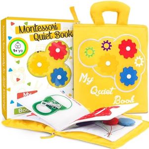 deMoca Quiet Book Montessori Toy for 1 Year Old, Preschool Busy Book for Toddlers 1-3, Travel Road Trip Essentials Kids with Activities, Sensory Toy Boys & Girls, Packaging May Vary