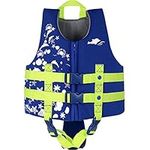 OldPAPA Kids Swim Vest - Children Float Jacket Vest with Adjustable Safety Strap, Toddler Pool Floaties for Begin to Swim, Infant Buoyancy Swim Trainer Vest for Boys & Girls 10-30 kg /2-9 yrs