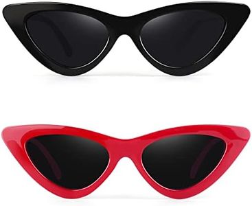 GQUEEN Lunette de Soleil Femme Vintage au style des yeux de chat, les lunettes offrent une protection contre les rayons UV et ils sont similaires à celles de Kurt Cobain,GQZ7
