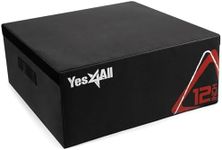 Yes4All Soft Plyo Box/Plyometric Jump Box – Adjustable Plyo Box/Foam Plyo Box for Jump Training, Fitness and Conditioning (12 inch, Black)