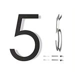6 Inch Modern Floating House Number