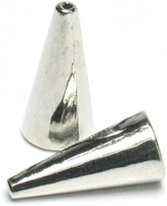 Cousin Jewelry Basics Cones, Silver, 6-Piece