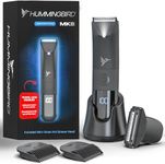 HUMMINGBIRD MK5 Pubic Hair Trimmer for Men – Ceramic Blade, No Nick, No Cut, Ball Trimmer, Waterproof, USB-C Rechargeable, LED Display, Charging Dock & Travel Pouch, Body Trimmer & Ball Shaver