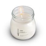 Anbar Citronella Candle with Pure Essential Oil, 50-Hour Burn Time, Cotton Wick, and Paraffin Free Soy Wax, Reusable Glass Jar, Bug Repellent for Home, Garden, Camping, Picnic, Long Lasting, 8.5 oz.
