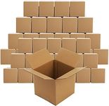 Peohud 5x5x5 Inches Shipping Boxes, 30 Pack Corrugated Cardboard Box, Small Cube Mailing Boxes for Packing, Moving, Shipping, Storage, Small Business
