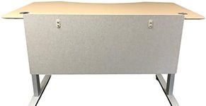 ApexDesk Artsonic 54-Inch Dual-Use Modesty Vanity Panel Divider Made of Polyester Fiber with Clamps for Standing Desk (54", Beige)