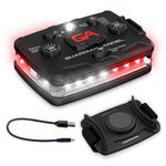 Guardian Angel Elite Series Safety Light, Beacon Device (White/Red Front & White/Red Rear) Rechargeable, Magnetic, Hands-Free Wearable & Mountable LED Light for First Responders, EMS, & Firefighters