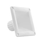 DS18 PRO-H44 White Universal Square Driver Tweeter Horn Body Easy Twist On/ Installation , Set of 1 (White)