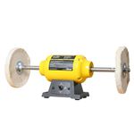 Woodskil Dual Speed Bench Buffer Polisher 8-Inch Polishing Machine 1725/3450 rpm with 2 pcs-Fiber Wheels for Buffing Metal, Jewelry, Wood, Jade, and Plastic Parts