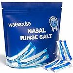 Waterpulse 120 Sinus Rinsing Packets,Nasal Rinse Salt Saline Packets for Neti Pot,Neti Pot Salt for Nasal Irrigation System,Neti Pot Sinus Rinsing Bottle & Sinus Relief,Neti Pot Salt Packets Individually Wrapped