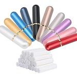 10 Pcs Multi-Color Essential Oil Nasal Inhalers Tubes Aluminum Personal Empty Refillable Elegant Inhaler with Wicks