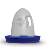 K&H Pet Products Poultry Waterer 2.5gal. (Unheated) Blue - No Roost Top & Non-Spill Refill