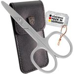 3 Swords Germany - Brand Quality Stainless Steel INOX Curved Nail Scissors with Round Tips for Diabetics or Kids - Made in Solingen Germany 623