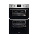 Zanussi Series 20 Electric Built In Double Oven ZKHNL3X1, 66 L Capacity, 59,4 cm, Fan Controlled Defrosting, Self-Cleaning With Clean Enamel, LED display, Stainless Steel