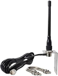 HYS VHF Marine Antenna Low-Profile 156-163Mhz Antennas W/16.4ft(5m) RG58 Low Loss Premium Coaxial Cable with PL259