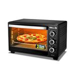 IBELL 30GDLX Convection Oven Toaster Grill 30L, 1600 Watt with Motorised Rotisserie, Cake Baking OTG with 5 Heating Modes, Illuminated Chamber (Black)