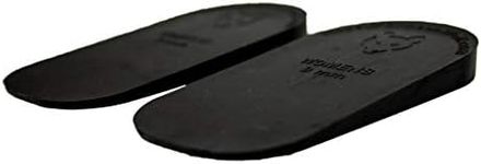 Dr. Wolf Heel Lifts for Shoes: Men's 5mm Height Increase Insoles, Rubber Heel Inserts for Leg Length Discrepancy & Achilles Tendonitis Relief, Helps Relieve Hip, Knee, & Back Pain (2 Pack), Black, 5mm Men's Pack of 2