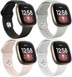 [4 Pack] Silicone Bands for Fitbit 