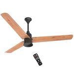 POLYCAB Silencio Mini 1200mm 5-Star BLDC, Remote Ceiling fan for home| Free Installation | 55% Energy Saving, 100% Copper, High Speed, 25 Speed Setting, Reversable & Timer| 4-yr Warranty【Natural Wood】