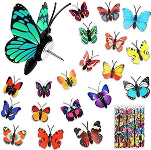 GOUWEIBA 40 Packs Decorative Thumb Tacks - Cute Push Pins Colorful Pushpins for Photo Wall Cork Board Bulletin Board Home Office Decor Cubicle Decorations (Butterfly)