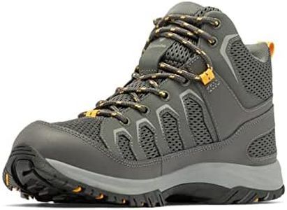 Columbia Men's Granite Trail Mid Waterproof, Dark Grey/Raw Honey, 10
