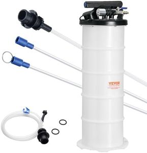 VEVOR Fluid Extractor, 6.5 Liters Capacity, Pneumatic/Manual Oil Changer Vacuum Fluid Extractor with Dipstick and Liquid Suction Hose, Oil Extractor Change Pump for Automotive Fluids Vacuum Evacuation