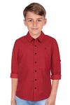 Allen Solly Boy's Slim Fit Shirt (ABSFESPFH27588_Red