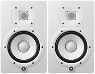 Yamaha HS7W 6.5-Inch Powered Studio Monitor (White, 2-Pack) Bundle (2 Items)