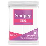 Sculpey Polyform Premo Polymer Clay (2 Oz, White)