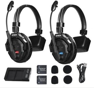 SYNCO XTALK X2 Wireless Headset Intercom System 2.4GHz 400 Meters Noise Cancellation Communication Headset for 2 Persons Live Streaming Movie Shoot Team Communication