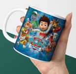 PrintingZone Compatible Print with Paw Patrol Mug Microwave Sace 350ml Ceramic White Coffee Cup Pack of 1 (CMV-185)