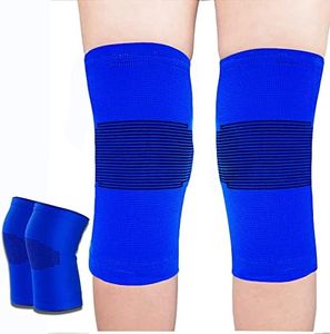 2Pcs Kids Knee Sleeve,Knee Brace Children,Fully Wrapped Non-Slip Elastic Basketball Knee Pad,Knitting Compression Knee Sleeves Children Knee Protector Cover for Volleyball Running Football Cycling-S