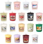 Yankee Candle Value Bundle with 18 Votive Scented Candles, Mixed Popular Fragrances