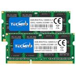 TECMIYO 8GB DDR3L-1600 SODIMM (PC3-12800S), 16GB Kit (2x8GB) DDR3 RAM 16GB Laptop Notebook Computer Memory Ram Module-Green