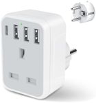 UK to European Travel Plug Adaptor,