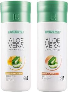 LR Lot de 2 flacons de gel à l'aloe vera Pêche + miel 2 x 1000 ml Miel et pêche